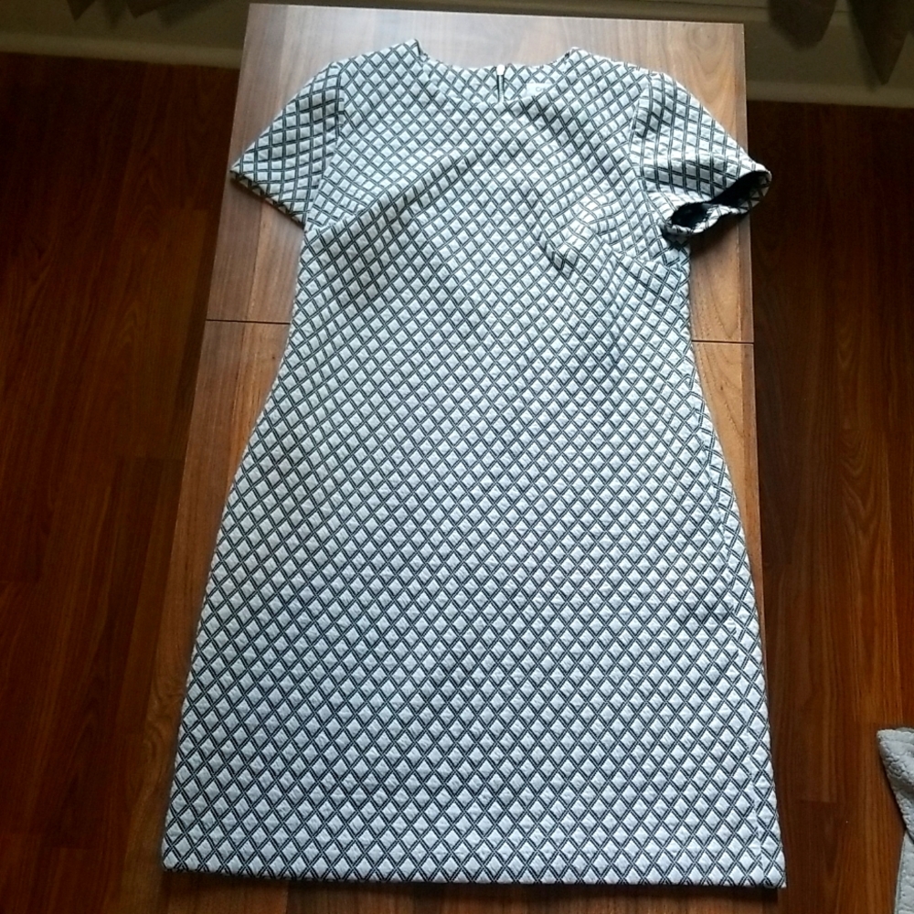 Calvin Klein black and white dress